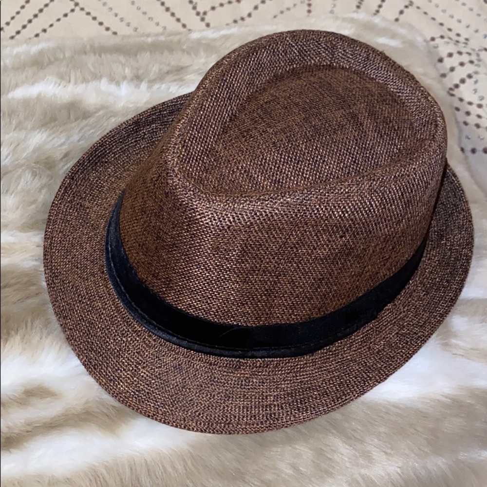 Brown fedora
